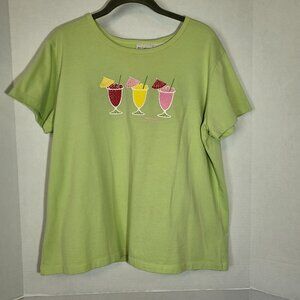White Stag Women's "Smoothie" T Shirt Size XL Lime Green